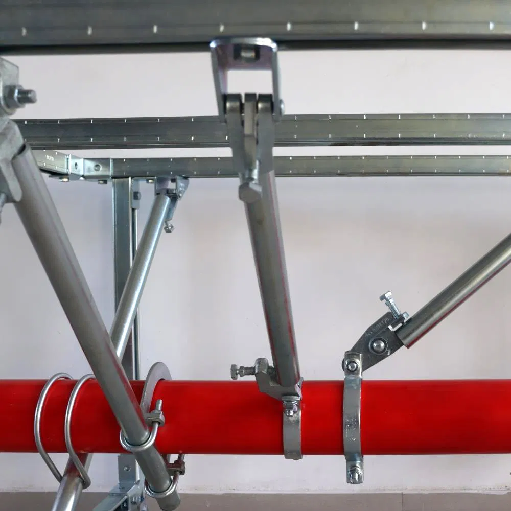 Seismic Conduit Clamp - Galvanized Loop Pipe Bracing for Electrical/Fire Protection Tubes