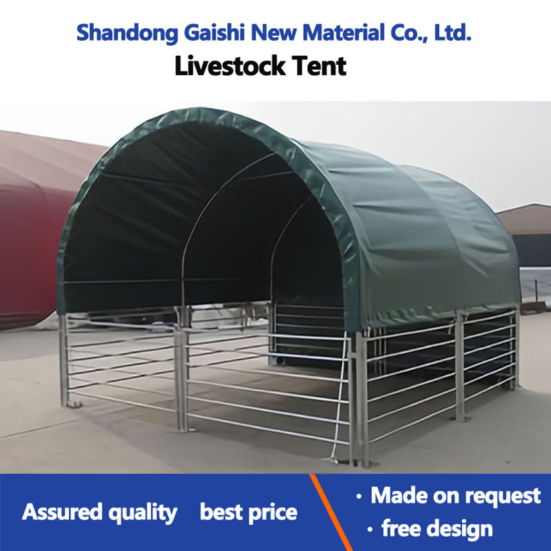 Hot Sale Steel Structure Livestock Goat Cattle Animal Shelter Portable Horse Tent