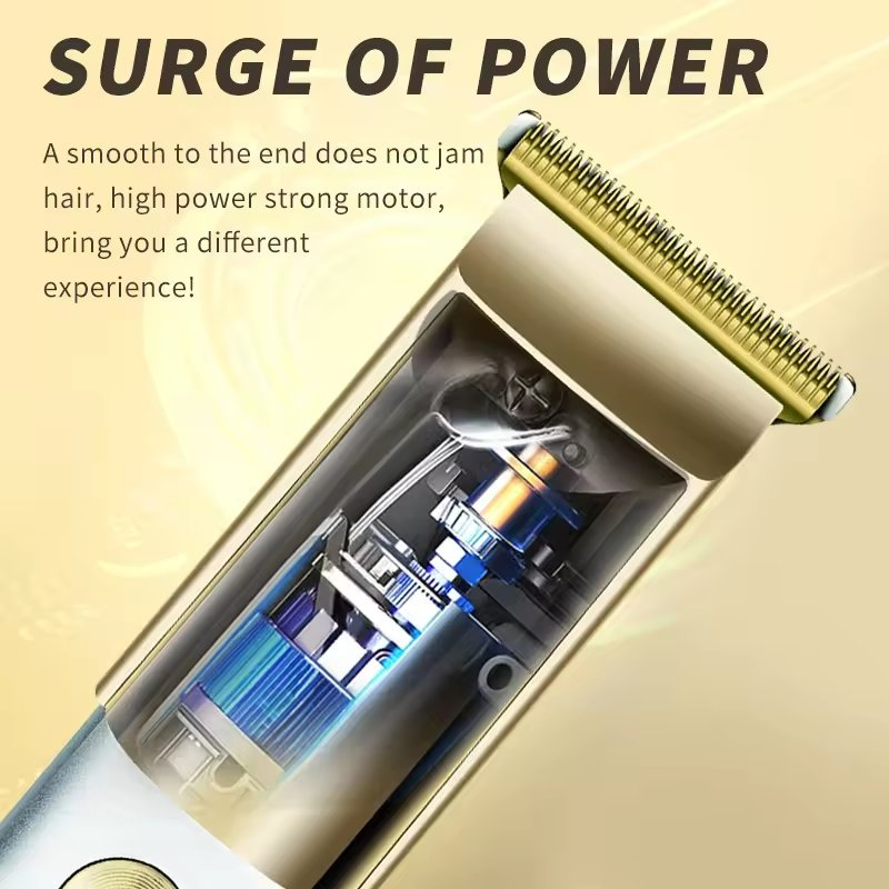 Electric Plastic Body Digital Trimmer Rechargeable Hair Clipper