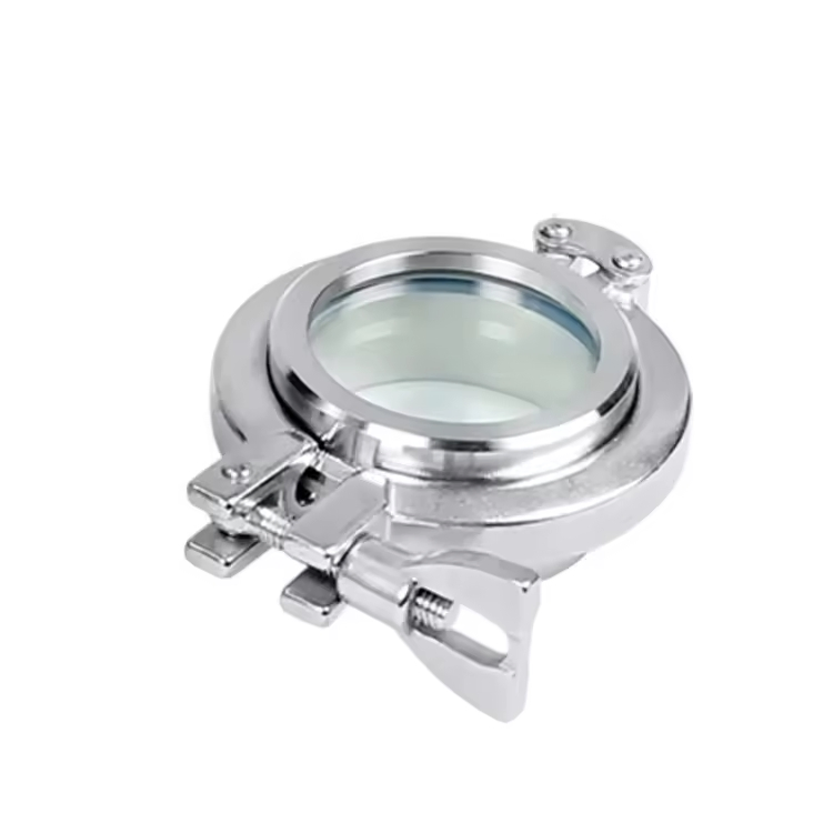 Customized Sanitary Flange Sight Glass Stainless Steel SS304 & SS316L for Pipe Fittings Pharemaceutical