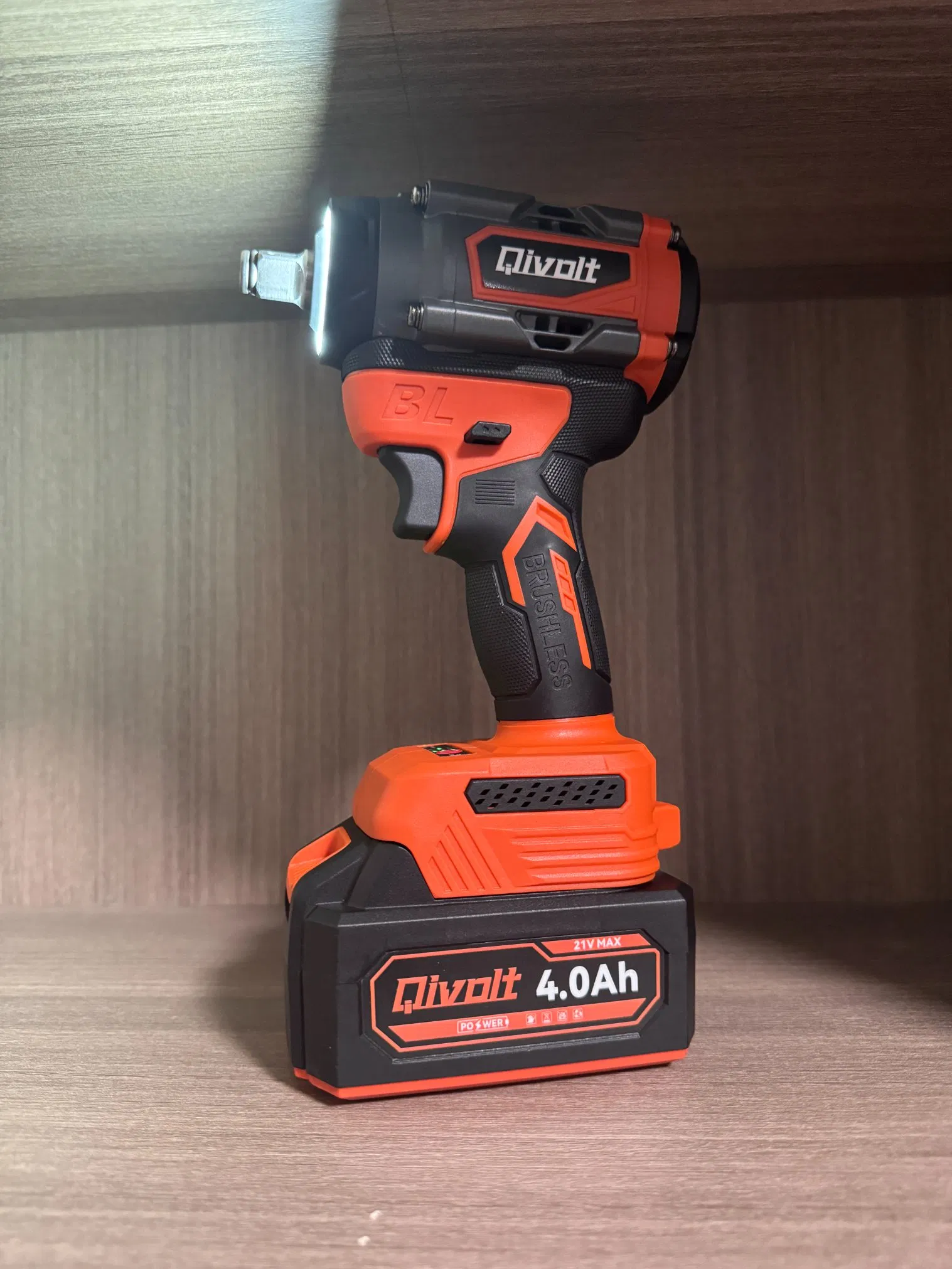 Qivolt Professional Cordless Tools Combo Kits 20V Electric Impact Hammer Drill Power Set