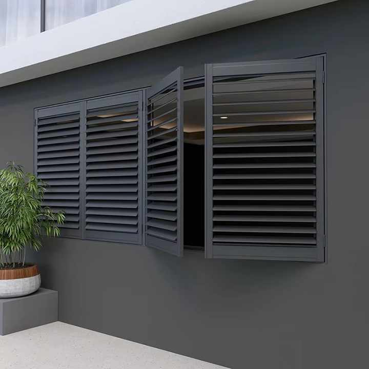 Aluminum Outdoor Windows Plantation Aluminium Shutter for Building