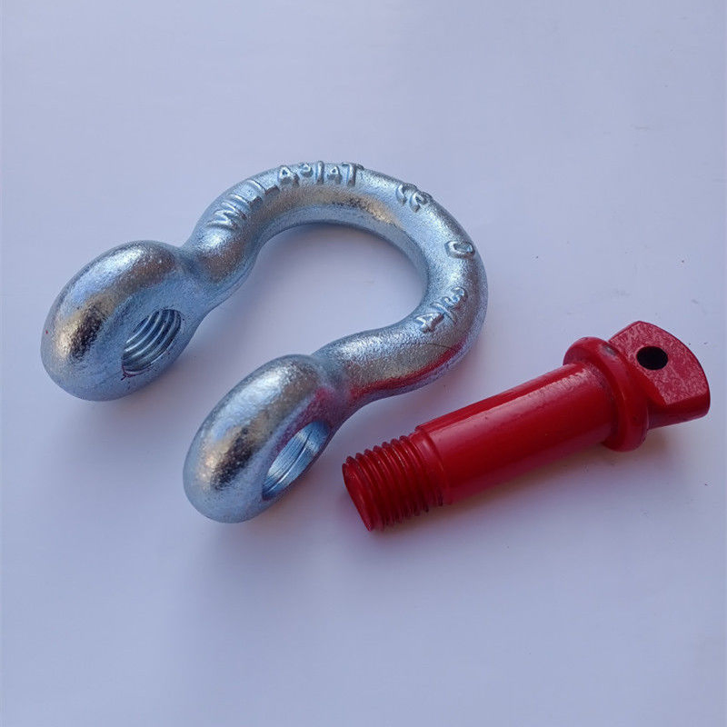 Heavy Duty G2150 Steel D Shackle Fastener with Bolt Pin