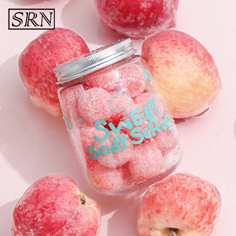 Private Label Exfoliating Round Body Scrub Bath Smooth Skin Remove Dead Skin Candy Scrub Ball