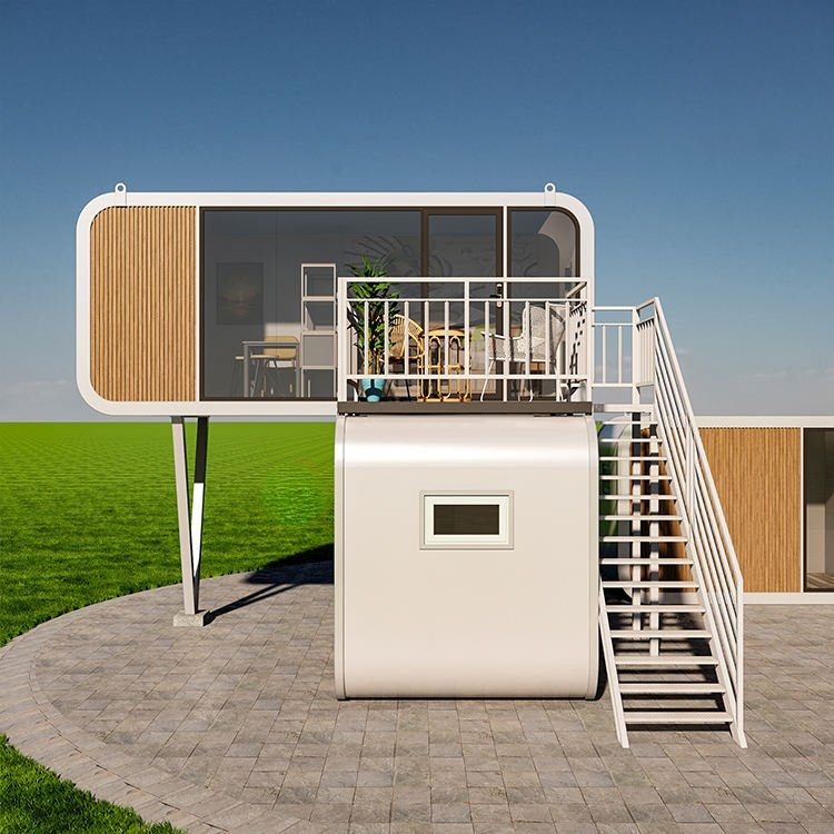 Apple Cabin Prefab Tiny Home Modular House Energy-Efficient Modular Home Hotel Cabin for Urban Boutique Accommodation Projects