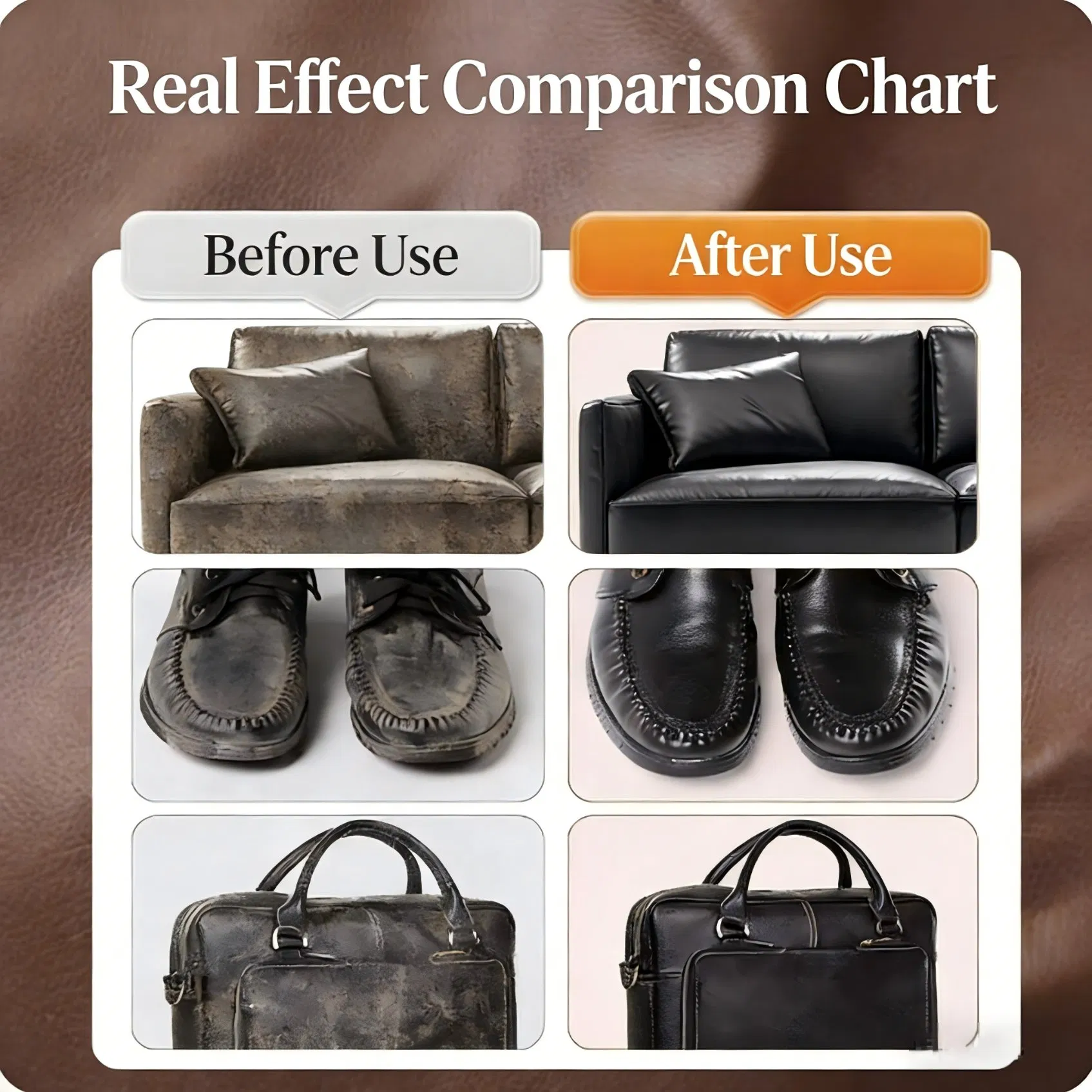 Premium Leather Care Spray - Cleaner & Conditioner for Shoes Sofa Bag