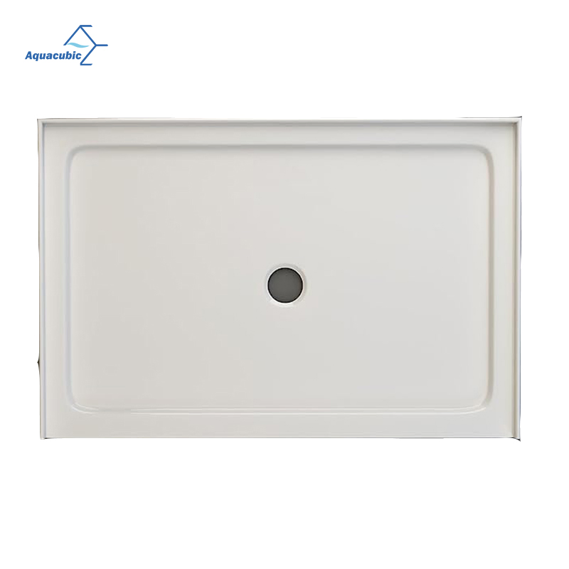 European Style Solid Anti-Slip Resin Shower Base Pan Anti Slip Bathroom Rectangle Shower Tray for Shower Room