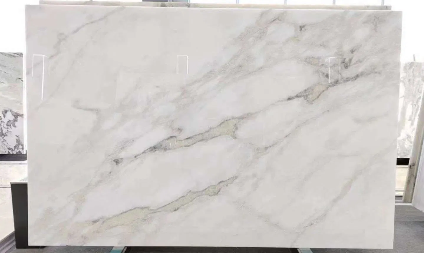 Fendi White Natural Marble Background Wall Flooring Tiles