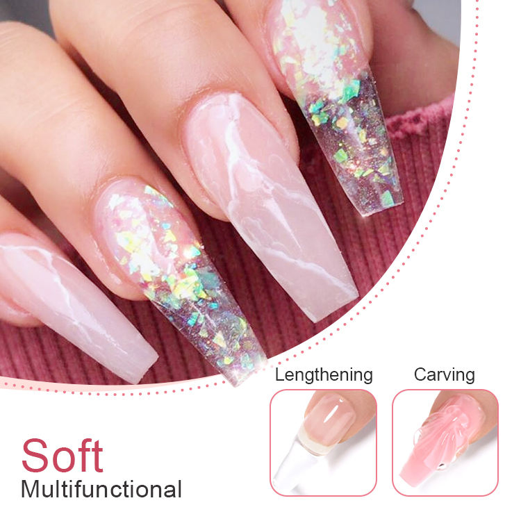 High Quality UV Nail Polish Extension Gel Builder Odor Free Painless Strong