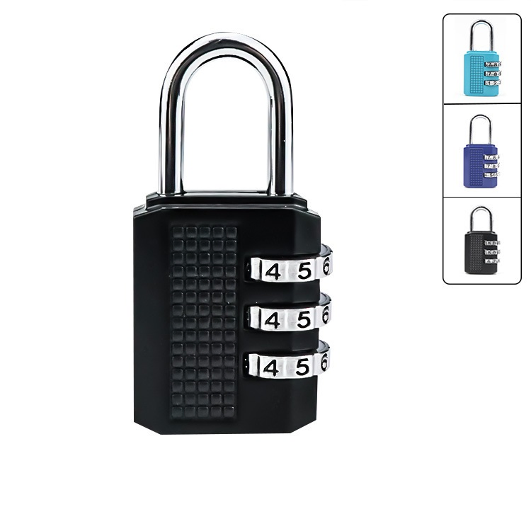 3 Digit Combination Travel Luggage Suitcase Lock Padlock Steel Wire Metal Combination Lock