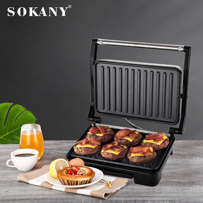 Electric Grill Maker Grilled Sandwich Maker toaster Grill Sandwich Maker Sokany Commercial Grill Sandwich Maker Grill Panini Wholesale Price