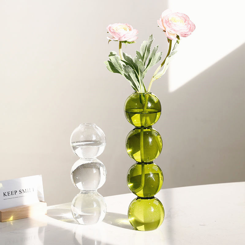 Декоративная стеклянная ваза Creative Glass Flower Vase
