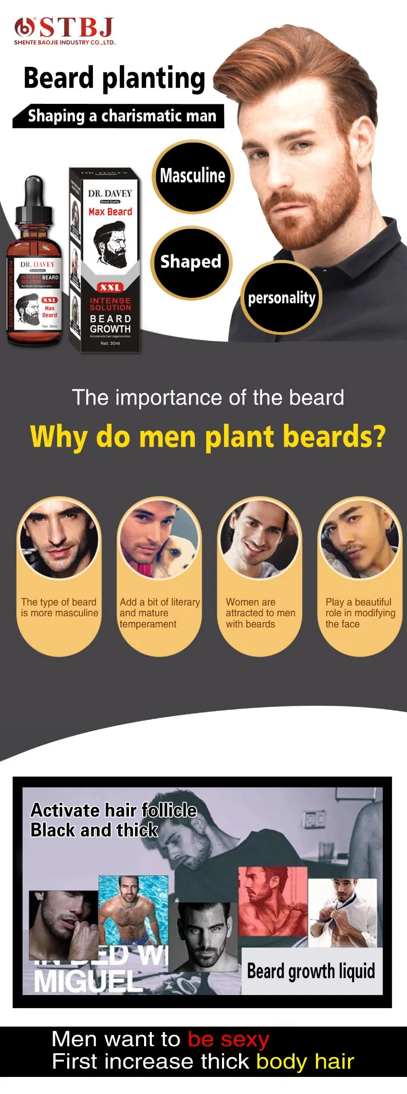 Dr. Davey Beard Oil Moisturizing Beard Growth Oil Soothe The Skin 30ml