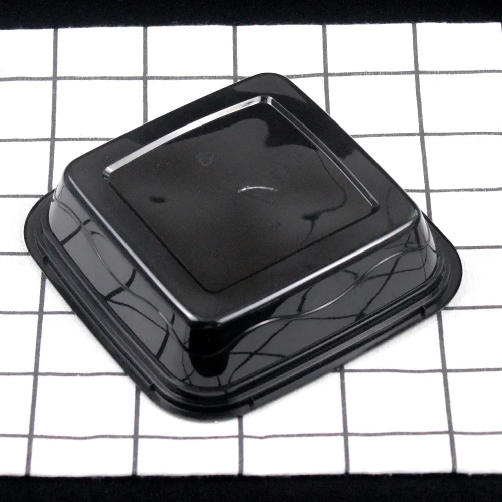 Microwave Disposable Plastic Food Container PP Square Box with Lid