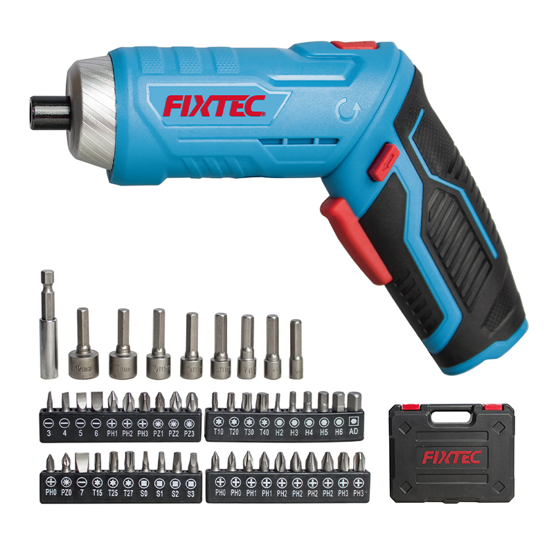 Fixtec 1500mAh Battery Lithium-Ion Impact Electric Power Screwdriver Tool Set with USB Type-C Charging Cable