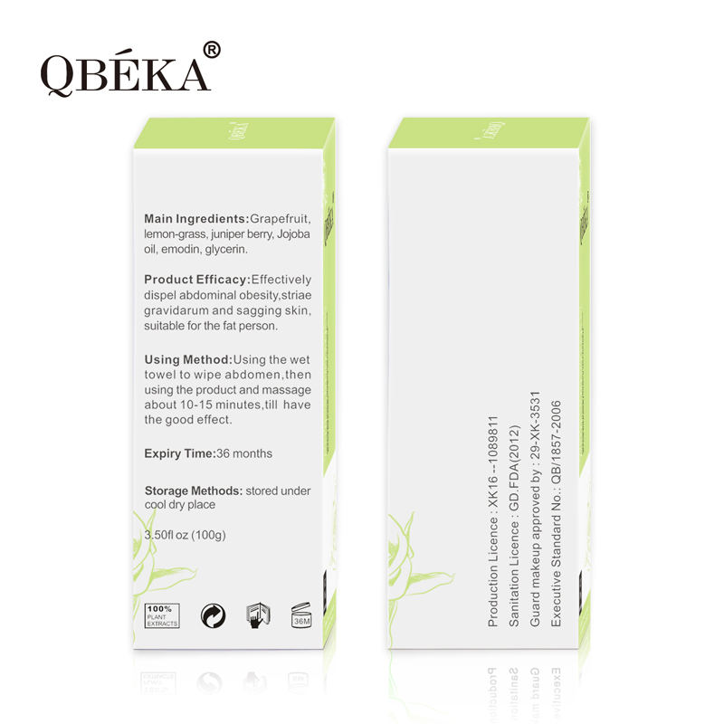 QBEKA Slimming Massaging Cream for Abdomen Weight Loss Ice Hot Cool Slimming Cream