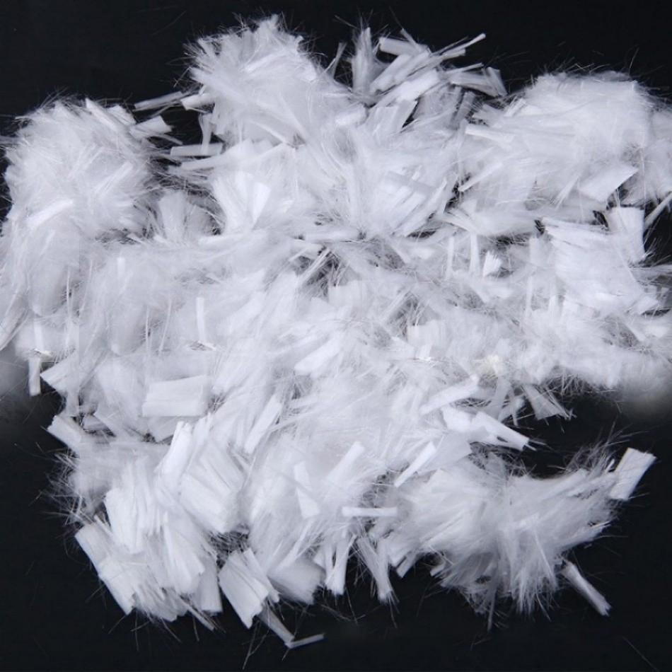 Synthetic Polymer Macrofiber Twisted Hybrid Fiber 54mm White Color