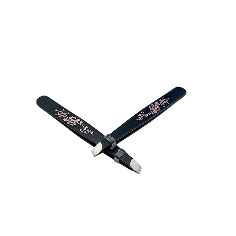 Professional Slanted Hair Removal Tool Stainless Steel Eyebrow Tweezer for Eyelash Extension