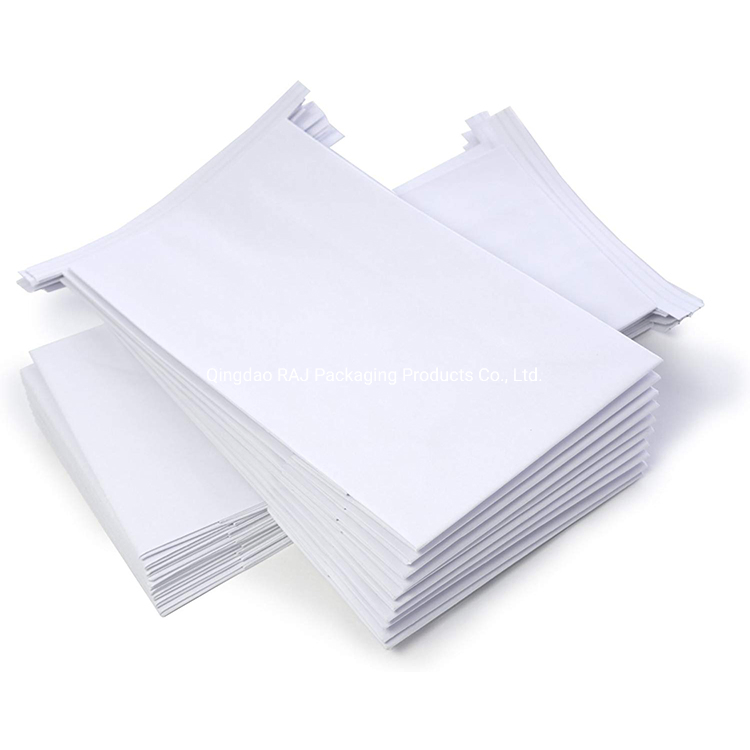 Customized Logo Printing 80GSM Airlines Vomiting Travel White Kraft Paper Sickness Bags Disposable Coated Paper Bags