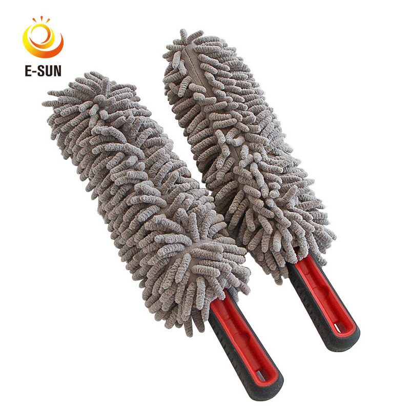 Esun Multipurpose Dual-Sided Chenille and Mesh Microfiber Car Wash Dust Brush
