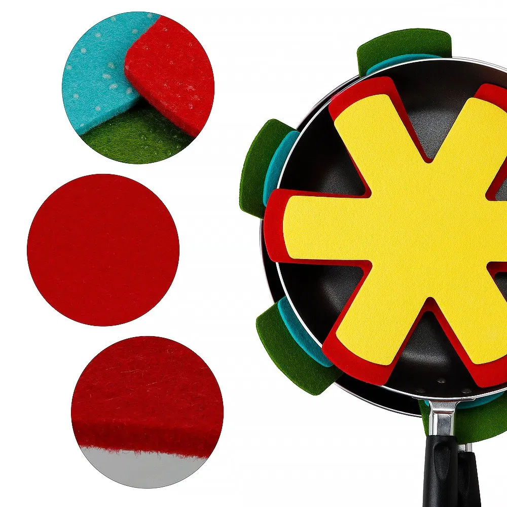 2025 Custom Durable Felt Cooking Pot Pad Hot Sale No-Woven Pan Protector Durable Mats & Pads