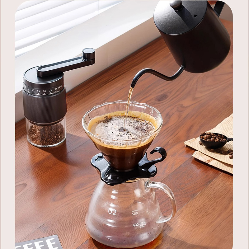Mini Manual Coffee Grinder with External 35-Gear Adjustable Setting