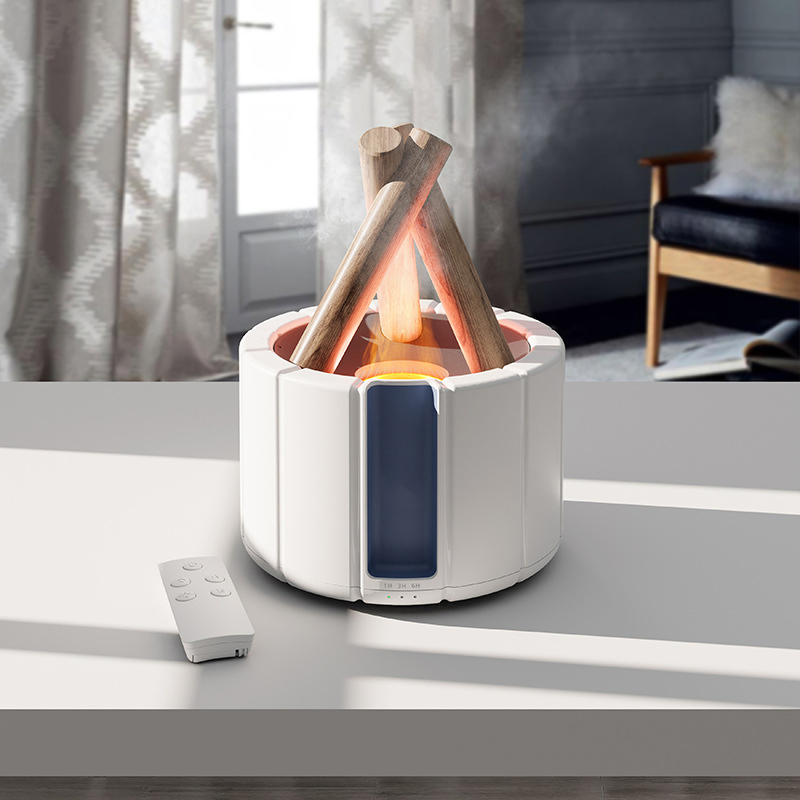 Home Large Capacity Air Humidifier Campfire Flame Essential Oil Aromatherapy Diffuser