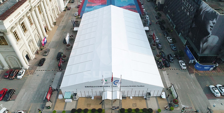 Double Tents with Circular Roof Top