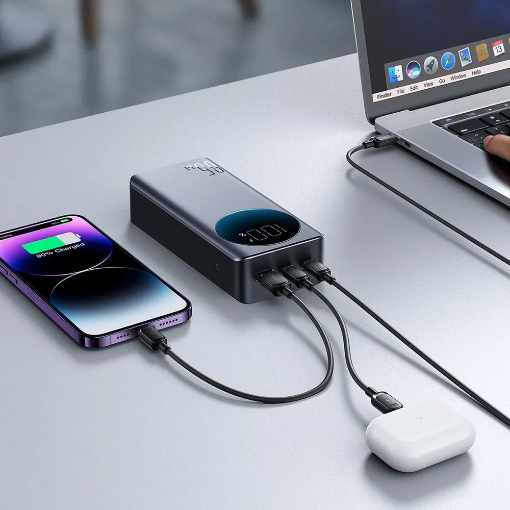 Портативный Power Bank 30000mAh с быстрой зарядкой 65Вт