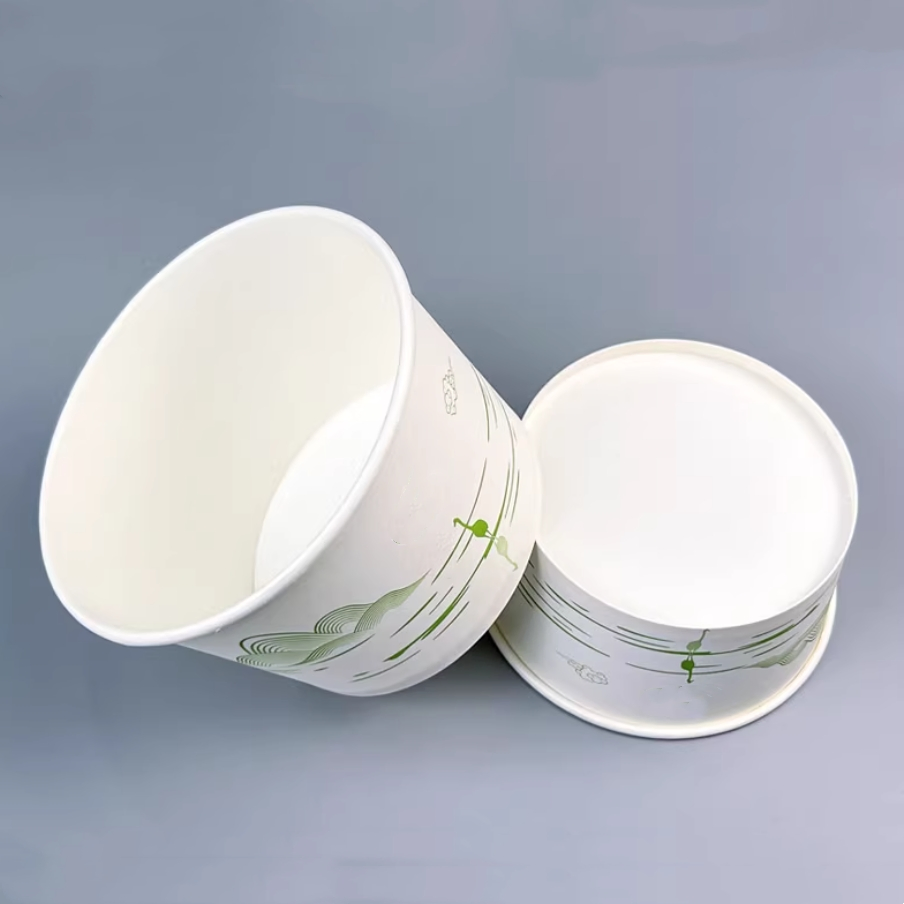 Paper Porridge Bucket Takeaway PE Coated Hot Soup Bowl Instant Noodle Cup