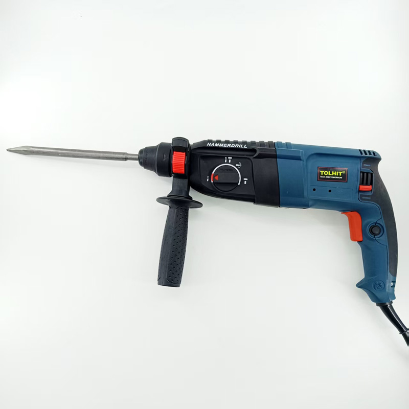 Перфоратор 800Вт, 26мм, 110-240В, с плоским сверлом