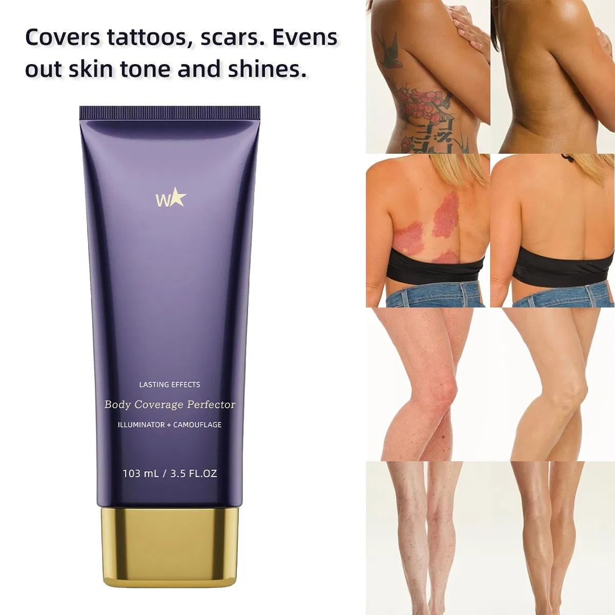 Customize Logo Wholesale Body Coverage Concealer Long Lasting Tattoo Full Coverage