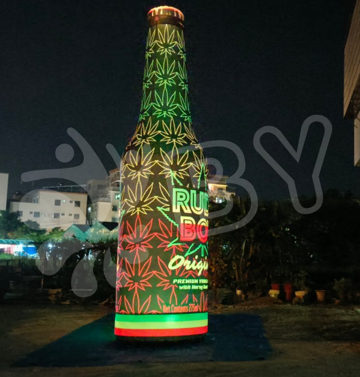 Brand Customized Inflatable Liquor Bottle Outdoor Beverage Inflatables Giant Advertising Inflatable Bottle with Light