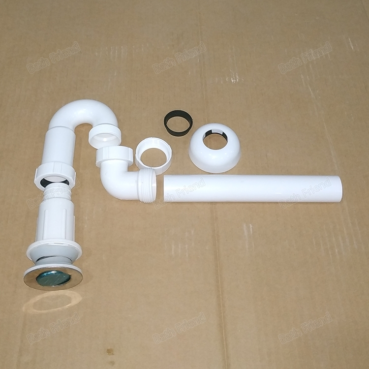 Factory Wholesale Sink Drain Down Hose White Plastic Water Down Pipe for Bathroom