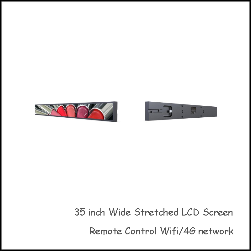 35 Inch Wide LCD Display Screen for Retail Advertising