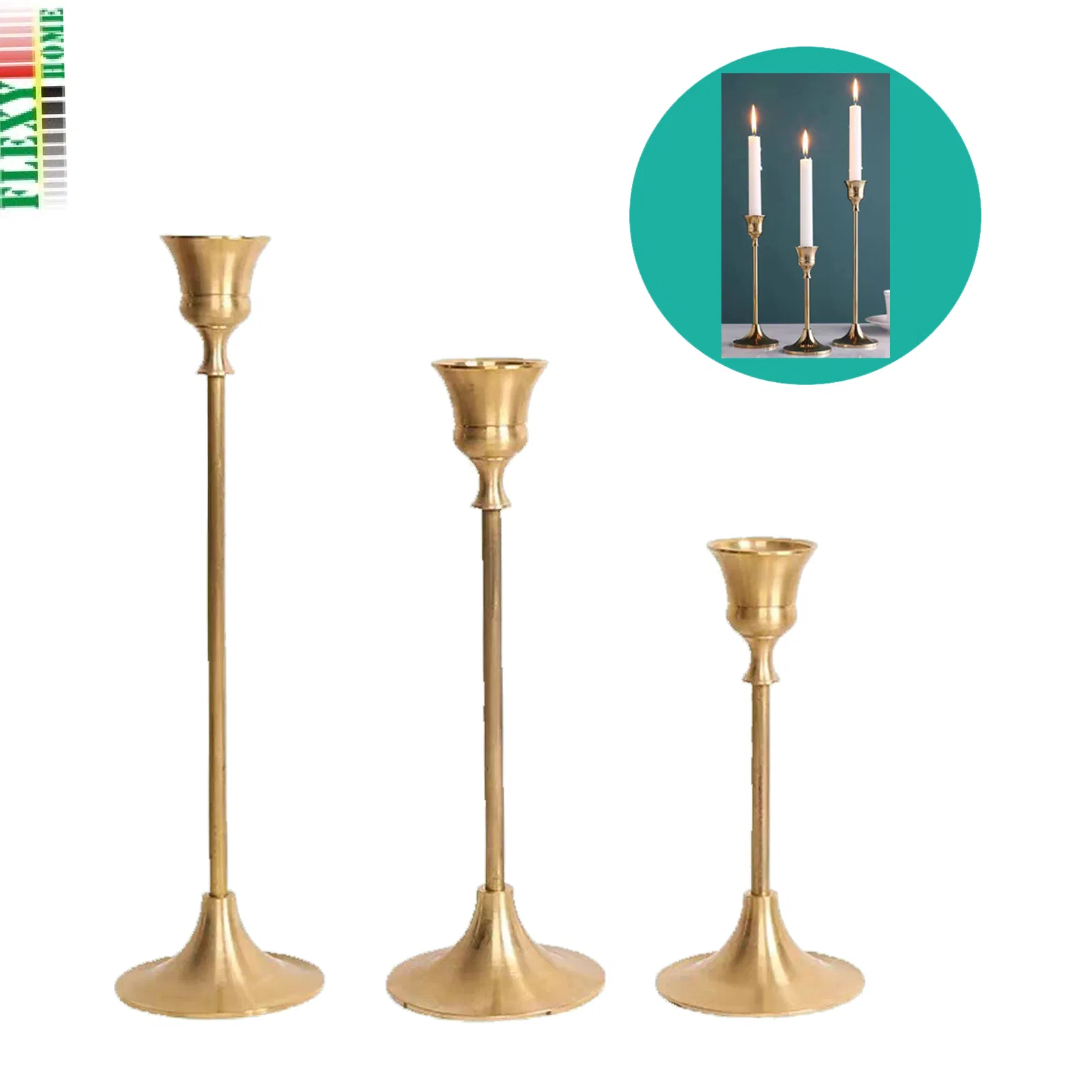 Home Holiday Dining Party New Style Candle Holder Metal