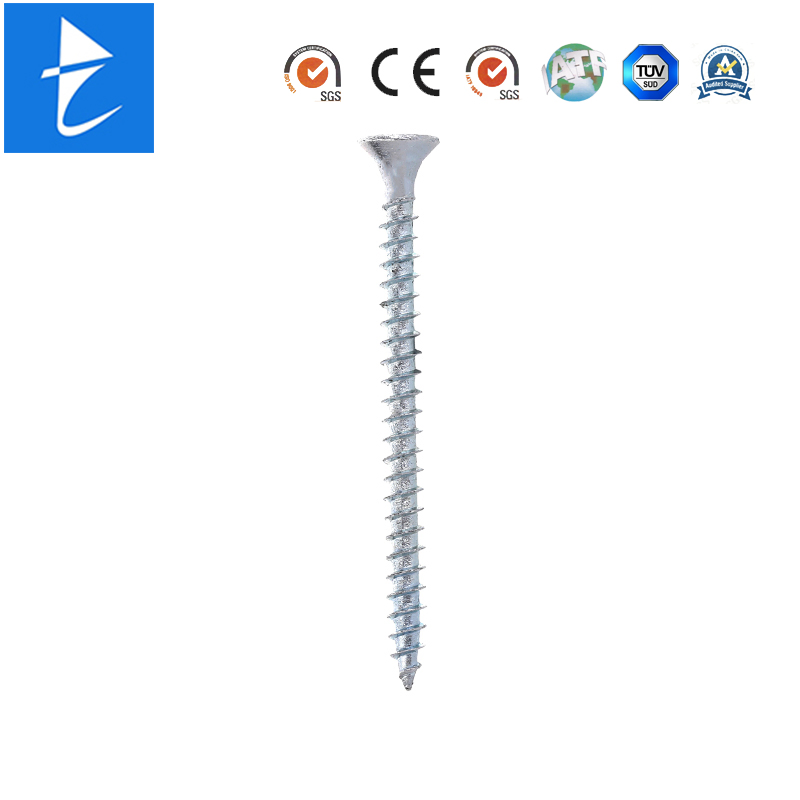 Custom Metal Galvanized Fasteners Countersunk Head Self Tapping Phillips Driver Screw for Wood