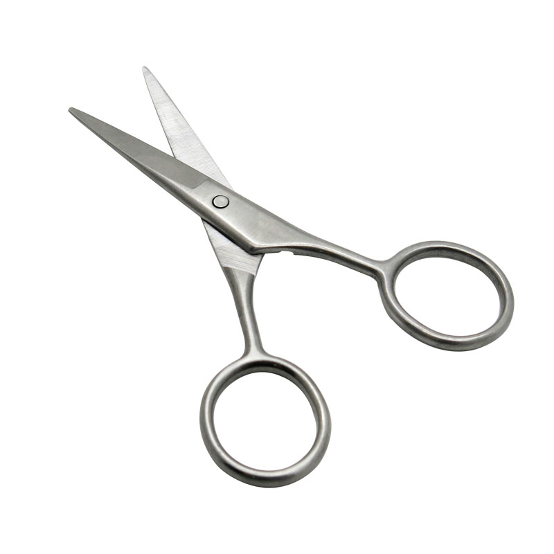 3.5mm Thickness 4inch S/S Beauty Eyebrow & Nose Hair Manicure Cuticle Nail Scissors Q