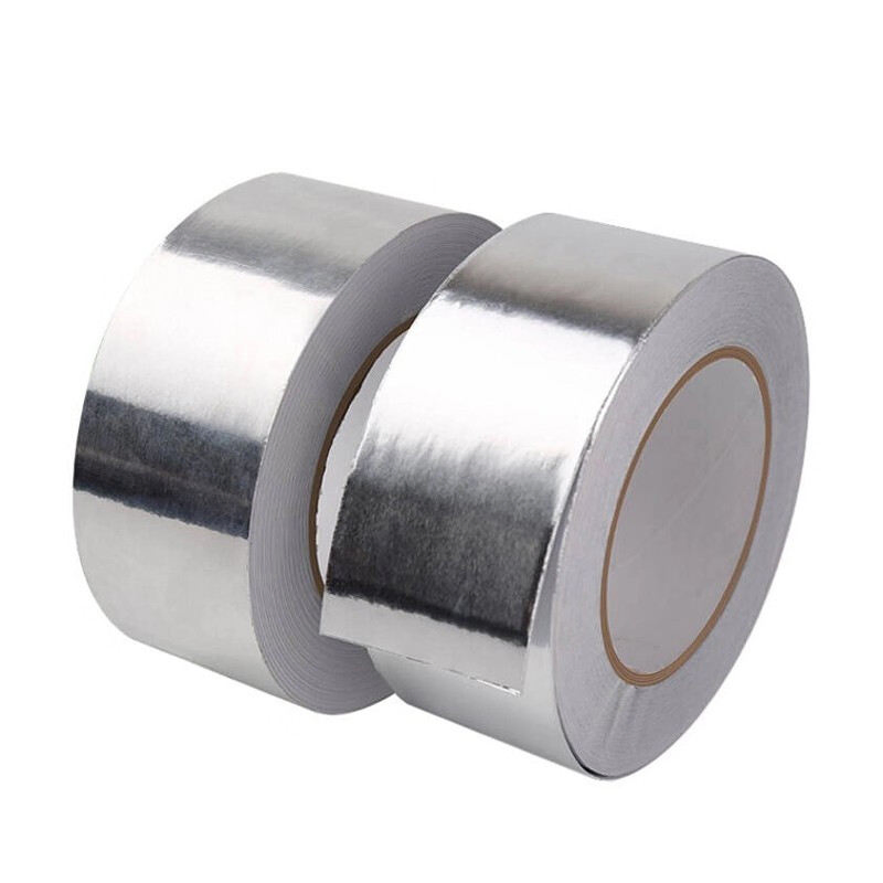 High Tack Flame Retardant Aluminum Foil Duct Tape with W/Total Thickness 30mic 40mic 50mic 60mic 70mic