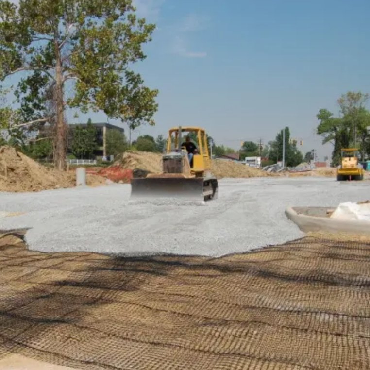 Basalt Fiber Mesh Geogrid for Driveway Construction Road Paving Versatile Construction Material