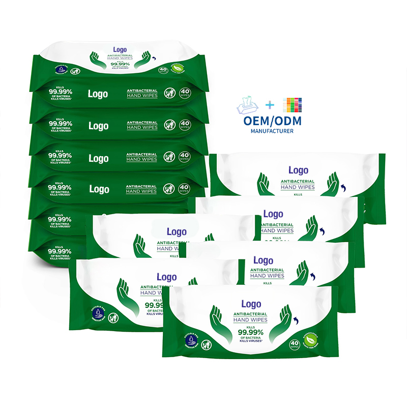 Factory OEM Unscented Antibacterial Wipes Disposable Disinfecting Wipe Adult Wet Wipes Disinfecting Wipe for Cleaning 40PCS for Daily Cleanings