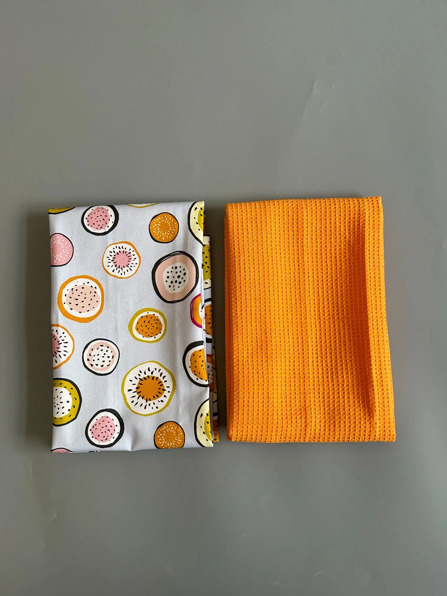 Custom Printed Kitchen Cotton Waffle Napkins Tea Towels