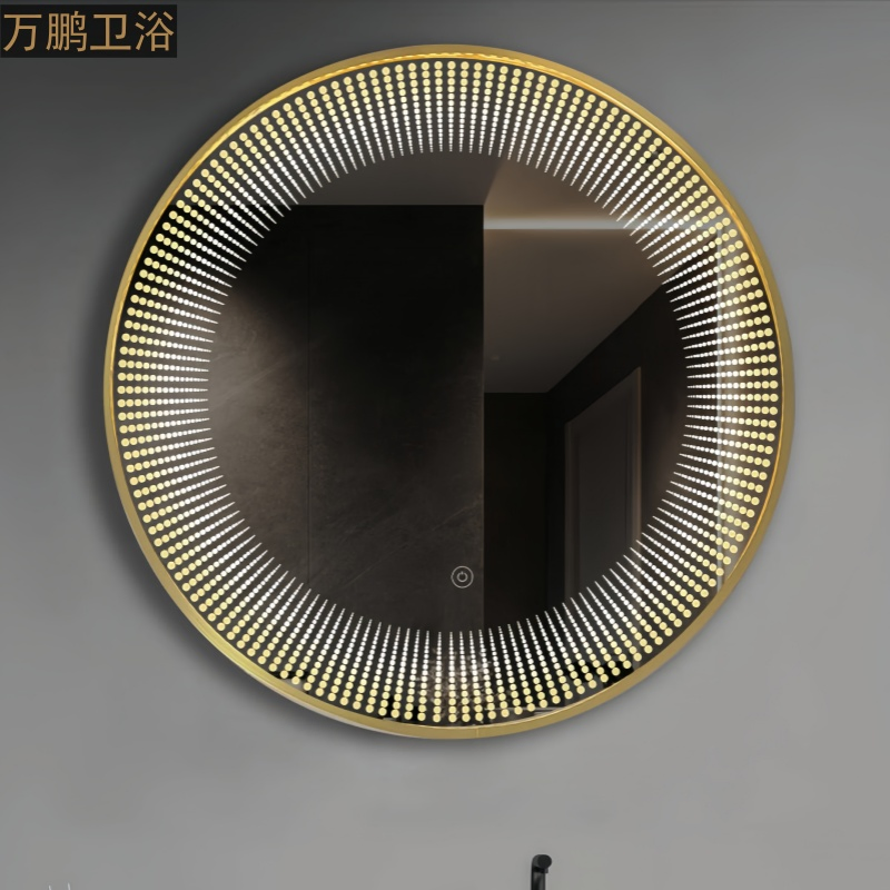 5mm Aluminum Silver Free-Copper Metal Frame Hotel Home Smart Glass LED Mirrors