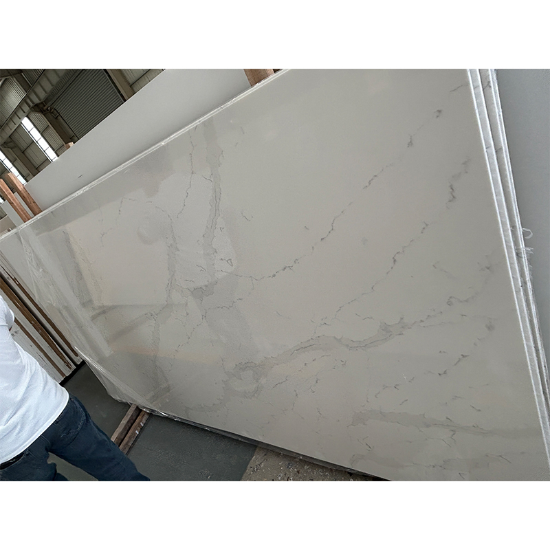 Carrara White Grey Veins Slabs Quartz for Vanity Top/Bathroom/Kitchen/Countertop/Worktop Price