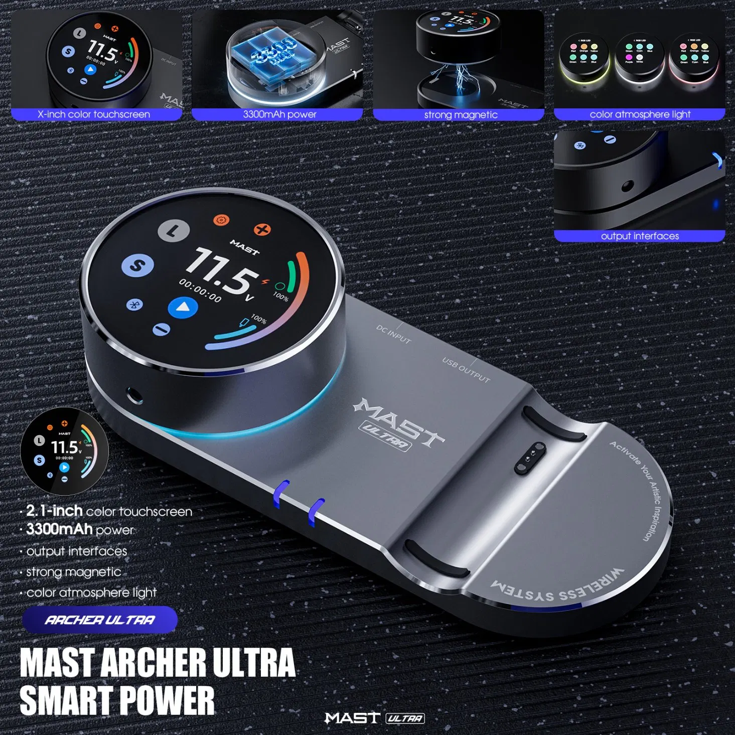 Mast Ultra Smart Wireless Tattoo Pen Machine