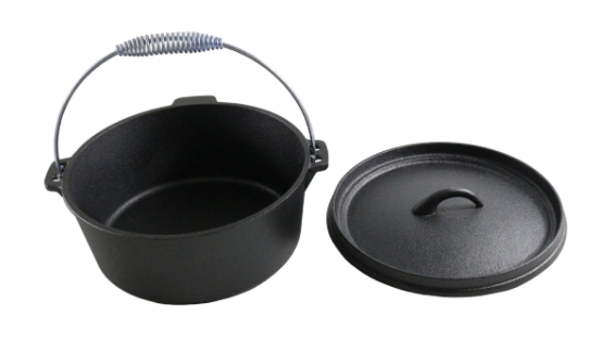 Чугунный казан для кемпинга Heavy-Duty, 3 кварты