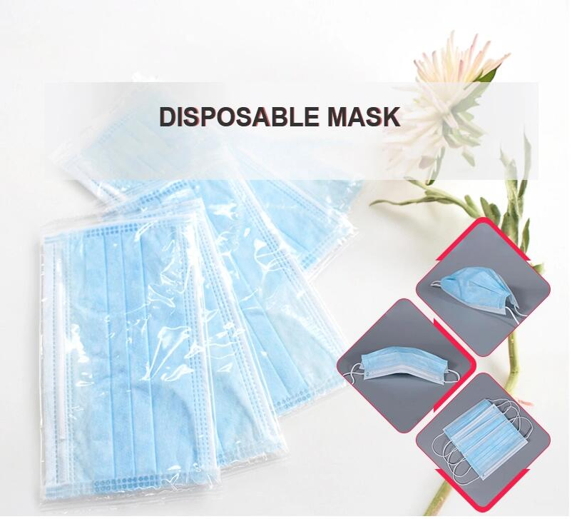 Premium 3 Ply Antibacterial Disposable Face Masks for Daily Use