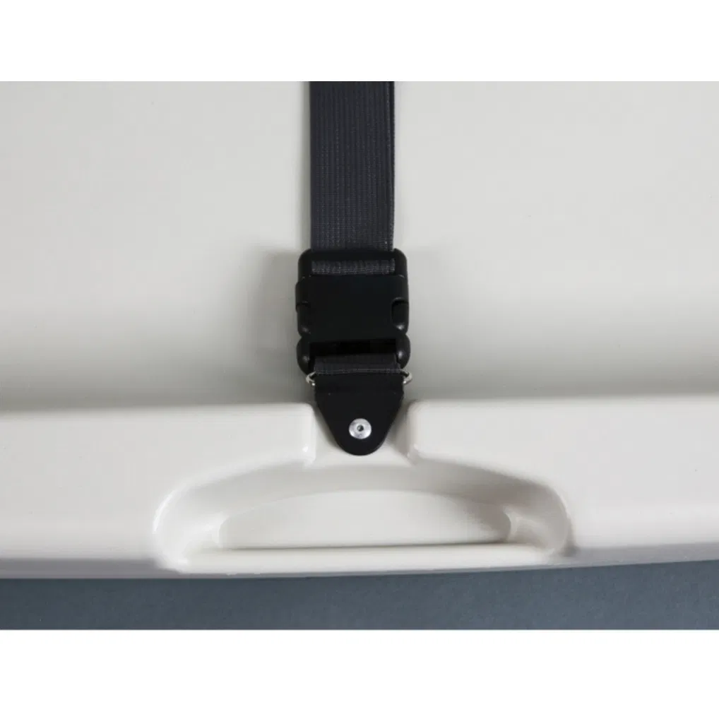 HDPE Grey Wall Mounted Baby Changing Station with Horizontal Foldable Seat