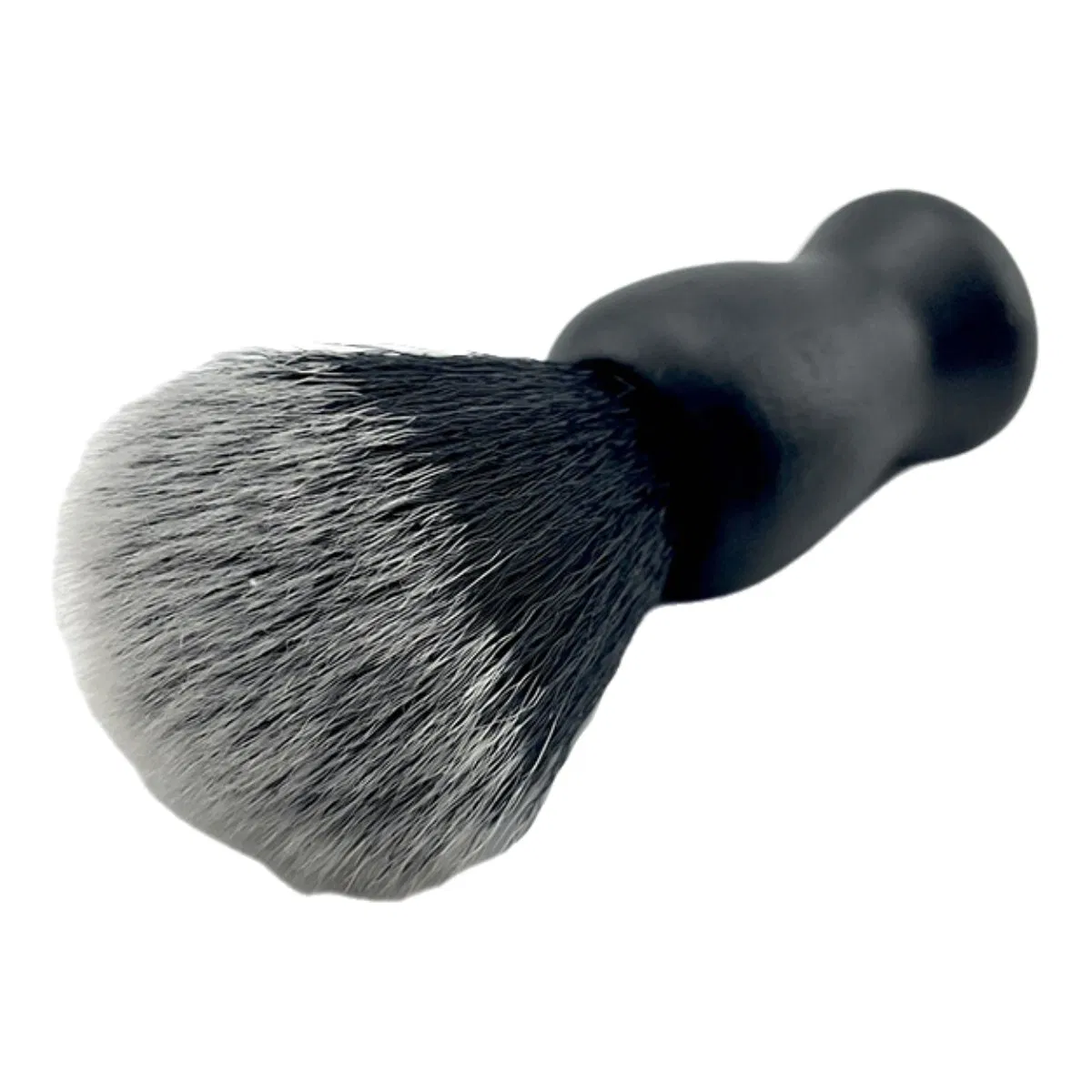 Custom Logo Wood Handle Barber Brush Facial Cleansing Hair Black Shaving Beard Brush for Men