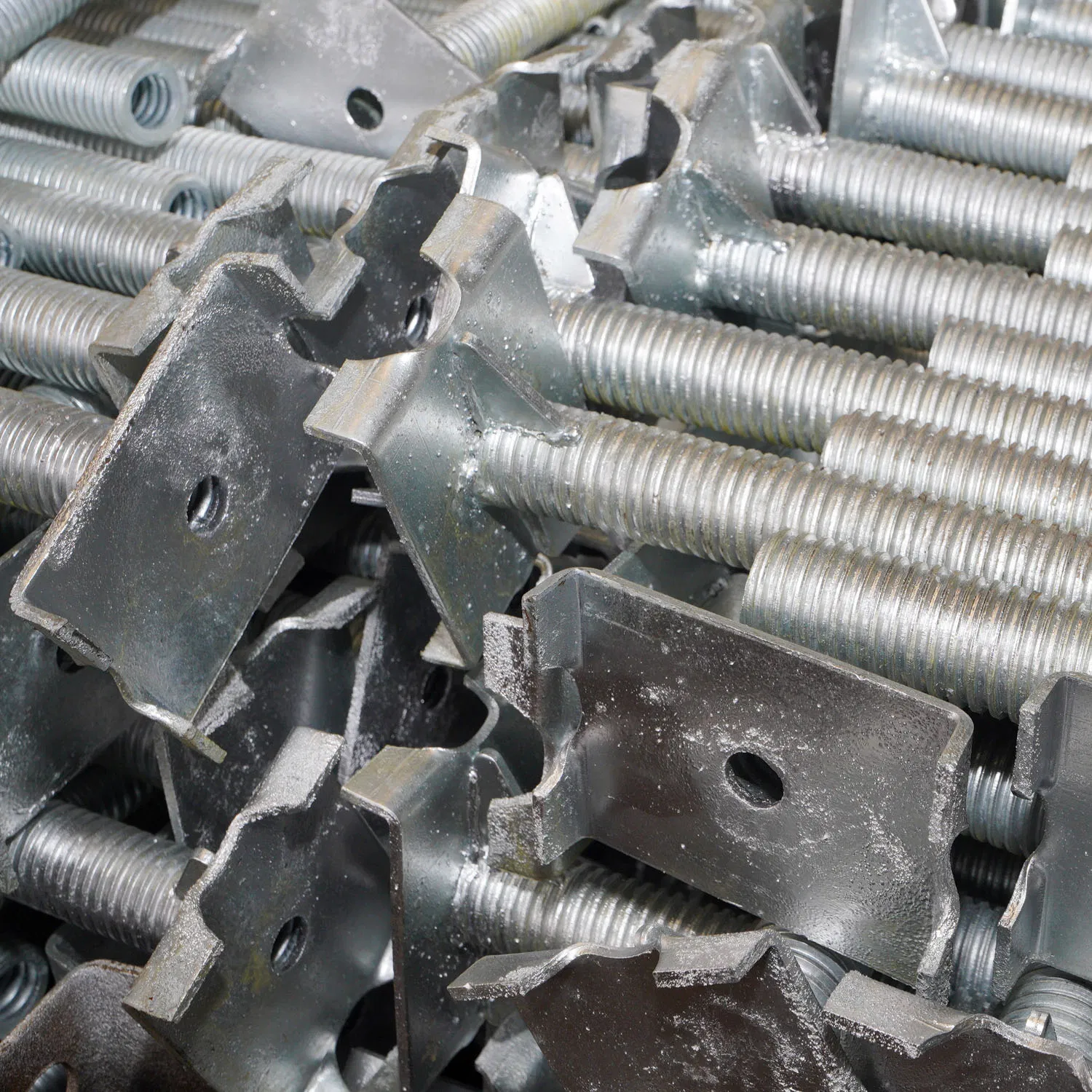 Q235 Steel Adjustable Galvanized U Head and Bottom Jack with Base Plate for Formwork and Scaffolding